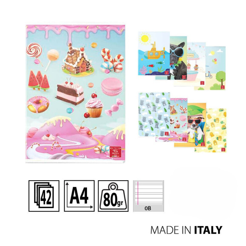 PIGNA BIMBA 0B QUADERNONE A RIGHE CON MARGINI PER 3° ELEMENTARE