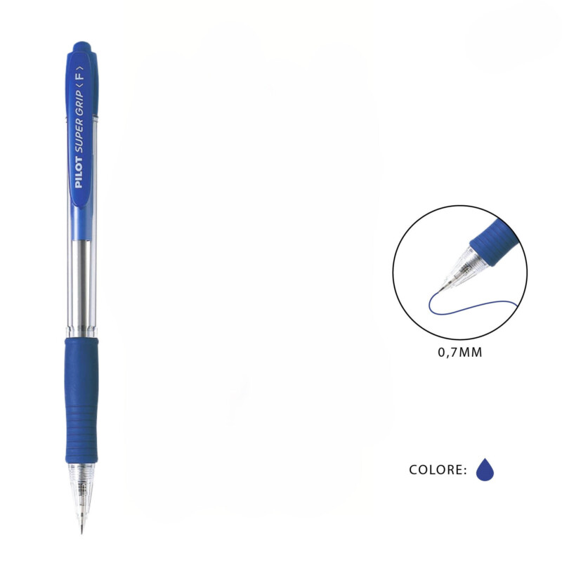 PILOT PENNA SFERA SUPERGRIP F 0.7MM - BLU