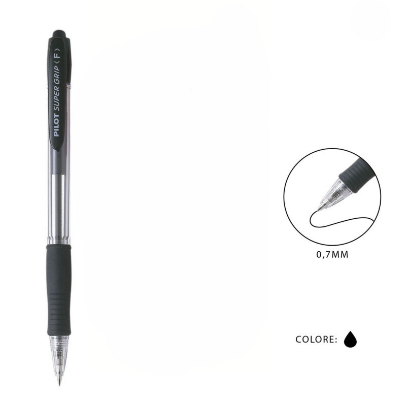 PILOT PENNA SFERA SUPERGRIP F 0.7MM - NERO