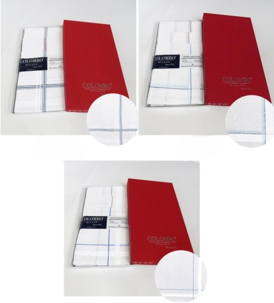 Fazzoletto in cotone da uomo Colombo Reno
