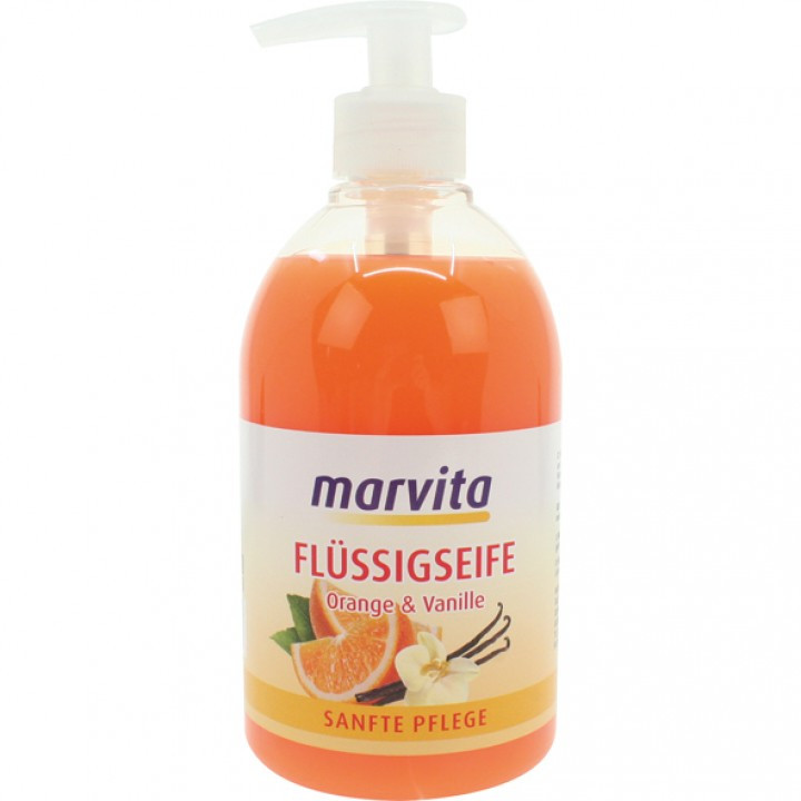 SAPONE PER LE MANI ARANCIA E VANIGLIA LIQUIDO 500 ML.