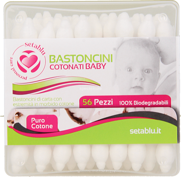 SETABLU BASTONCINI COTONATI BABY 56 COTTON FIOC BIODEGRADABILI