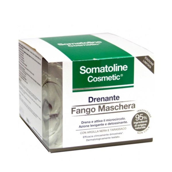 SOMATOLINE COSMETIC FANGO MASCHERA DRENANTE CON ARGILLA NERA E TARASSACO 500 GR.