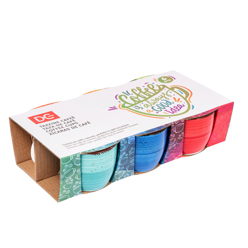 TAZZINE DA CAFFE DA 90ML - 6 PZ