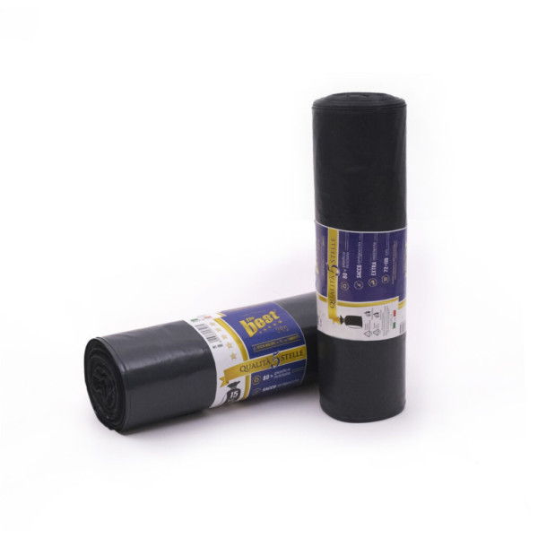 THE BEST SACCHI IMMONDIZIA NERI 72x110 150 LT.