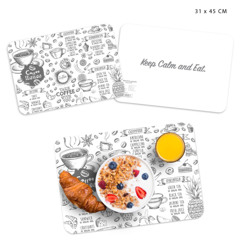 TOVAGLIETTA AMERICANA "KEEP CALM AND EAT" 31x45CM