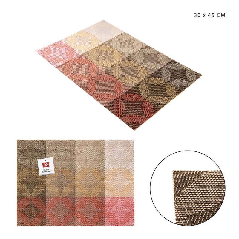 TOVAGLIETTA IN PVC COLORI ROSSI 30x45CM