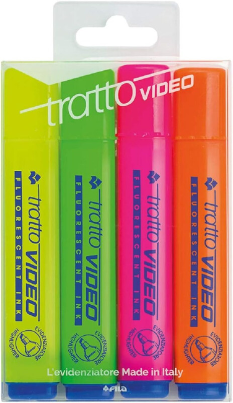 TRATTO VIDEO EVIDENZIATORE 1/5MM CONFEZIONE DA 4
