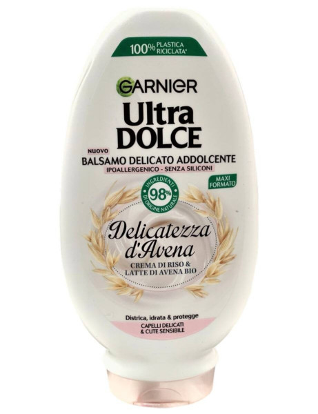 GARNIER ULTRA DOLCE BALSAMO CREMA DOLCE DELICATEZZA D'AVENA PER CAPELLI DELICATI 250 ML.