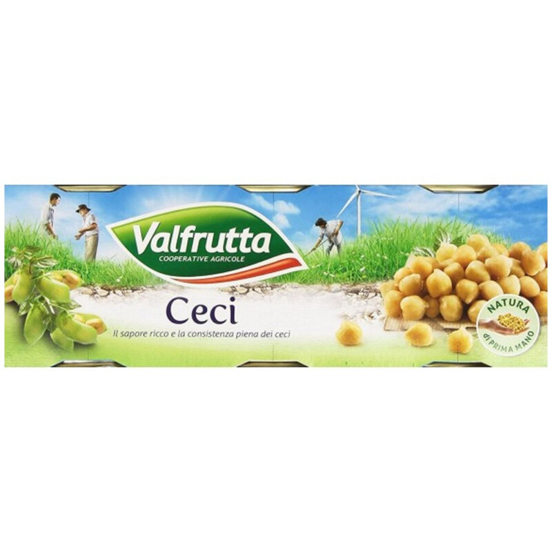 VALFRUTTA CECI IN LATTA 3x400 GR.