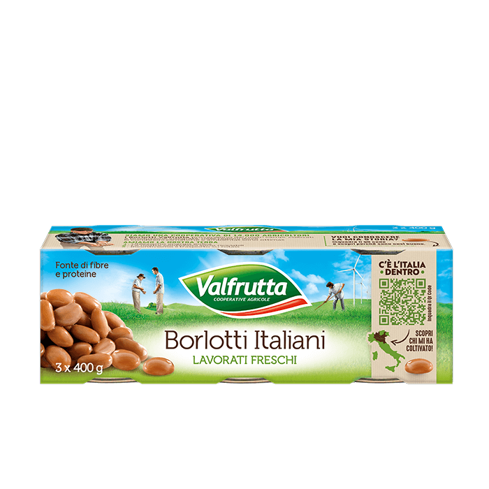 VALFRUTTA FAGIOLI BORLOTTI IN LATTA 3x400 GR