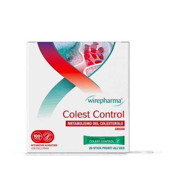 WIREPHARMA COLEST CONTROL INTEGRATORE ALIMENTARE PER IL METABOLISMO DEL COLESTEROLO CON GOMMA DI ACACIA 20 STICK 50 GR.