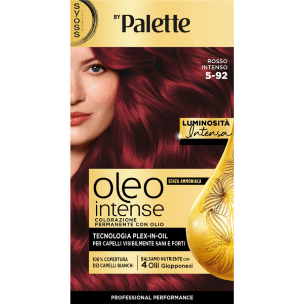 PALETTE OLEO INTENSE COLORAZIONE PERMANENTE CON OLIO 5-92 ROSSO INTENSO