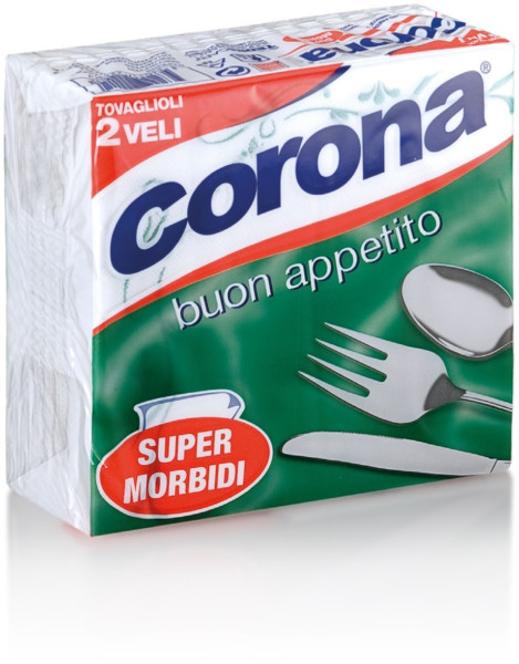 CORONA TOVAGLIOLI 2 VELI SUPERMORBIDI 50PEZZI 33X33