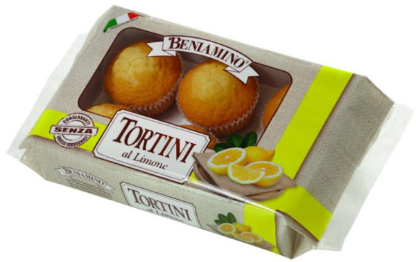 BENIAMINO TORTINI AL LIMONE CONFEZIONE DA 6 TORTINI 216 GR.