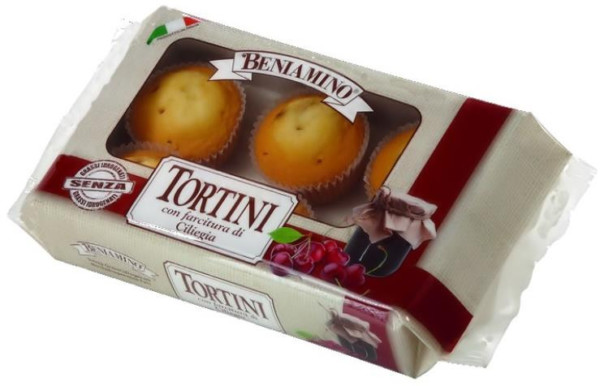 BENIAMINO TORTINI CON FARCITURA DI CILIEGIE 250 GR.