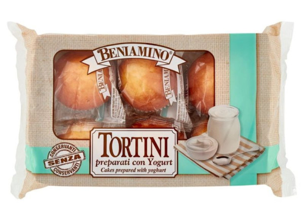BENIAMINO TORTINI ALLO YOGURT 6 PEZZI 216 GR.