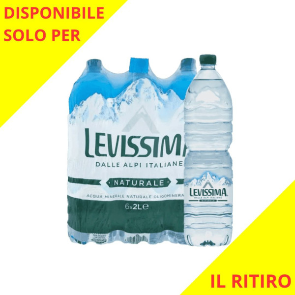 LEVISSIMA ACQUA NATURALE IN BOTTIGLIA 6x2 LT.