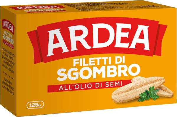 ARDEA FILETTI DI SGOMBRO ALL'OLIO DI SEMI DI GIRASOLE 125 GR.