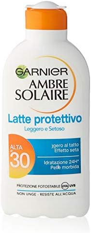 GARNIER AMBRE SOLAIRE LATTE PROTETTIVO LEGGERO E SETOSO SPF 15 200 ML.