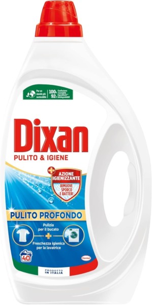 DIXAN LIQUIDO DETERSIVO PULITO E IGIENE PULITO PROFONDO 40 LAVAGGI 1.8 LT.