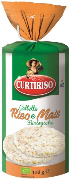 CURTIRISO GALLETTE BIOLOGICHE DI RISO E MAIS 130 GR.