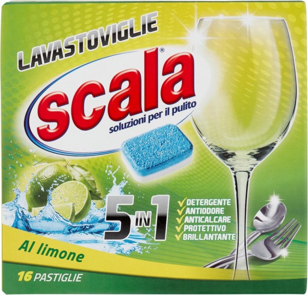 SCALA LAVASTOVIGLIE TABS 5 IN 1 AL LIMONE 16 PASTIGLIE