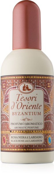TESORI D'ORIENTE PROFUMO AROMATICO BYZANTIUM ALLA ROSA NERA E LABDANO 100 ML.
